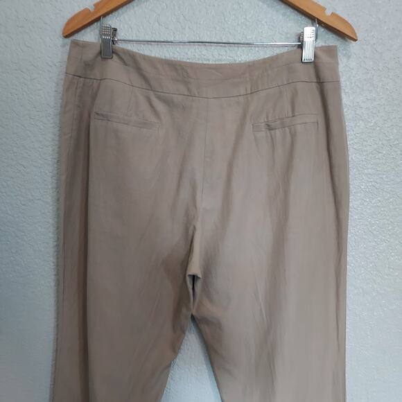 Pendelton Tan Silk Blend Trouser Pants Size 12 - Picture 9 of 13